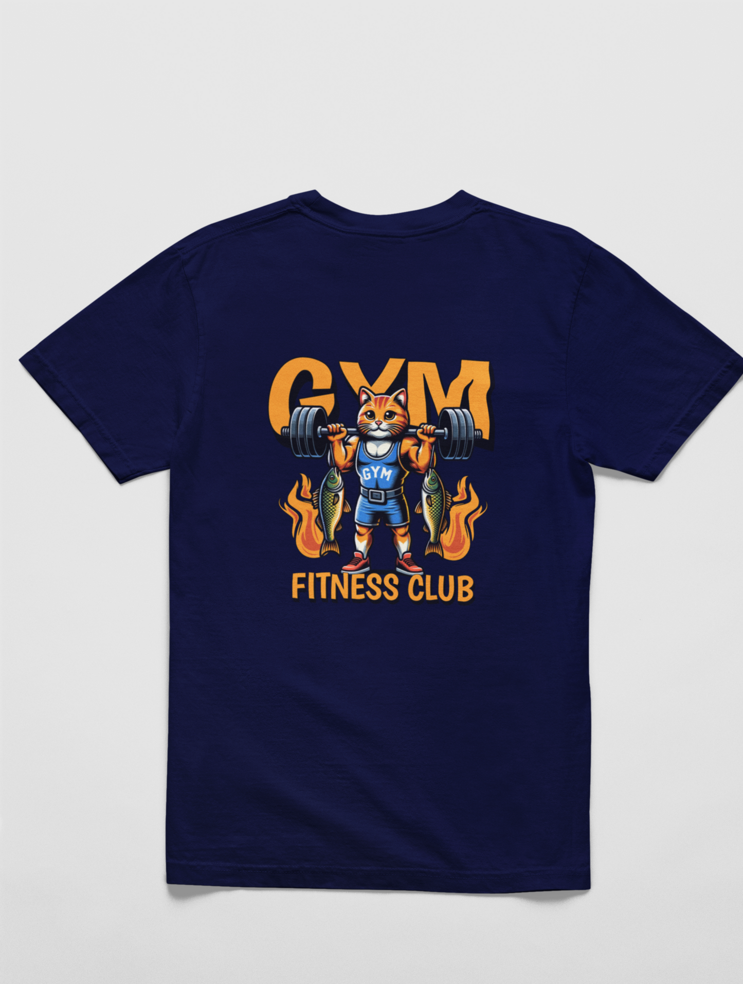 Gym Fitness Regular Fit Navy Blue T-shirt
