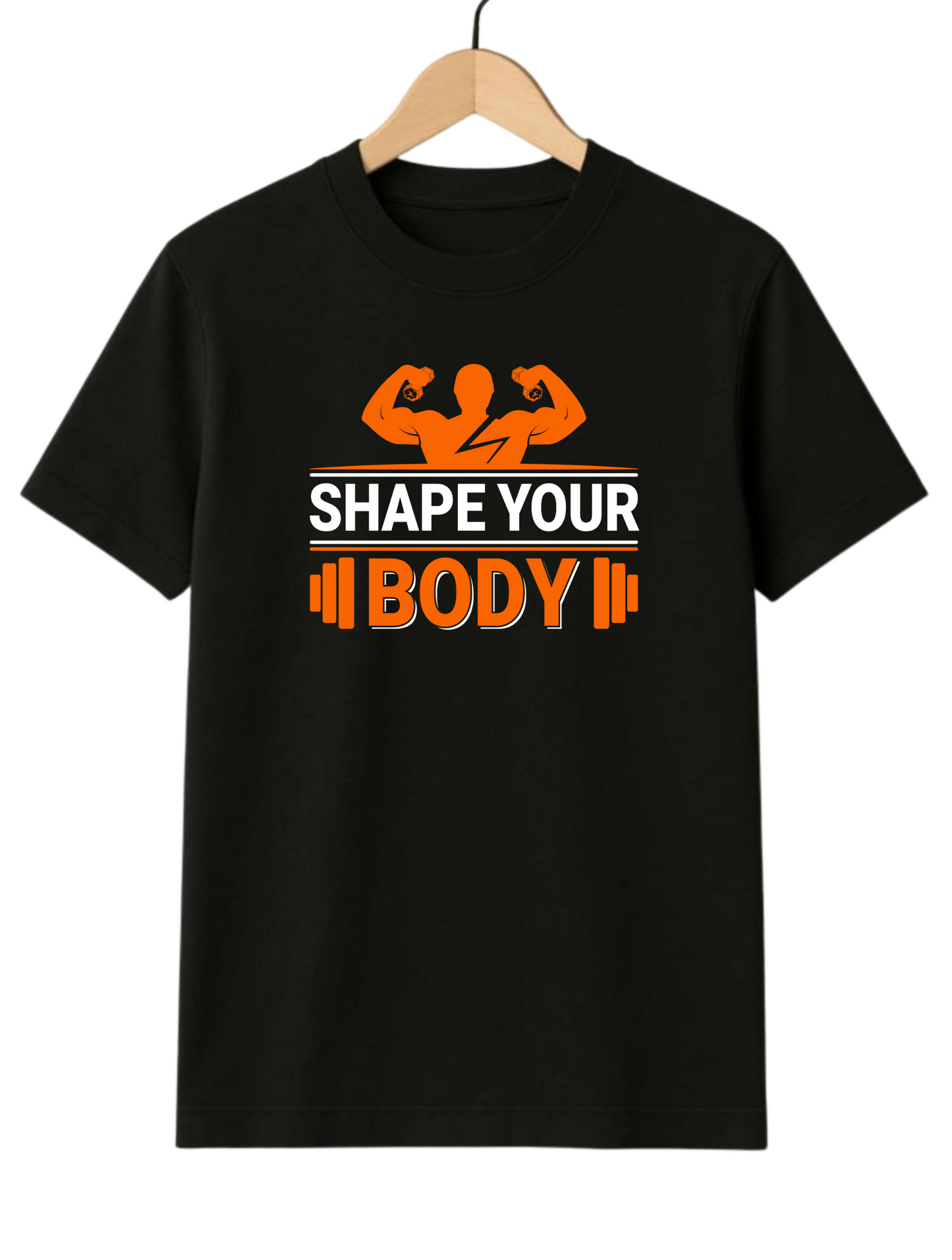 Shape your body Black Regular Fit T-shirt