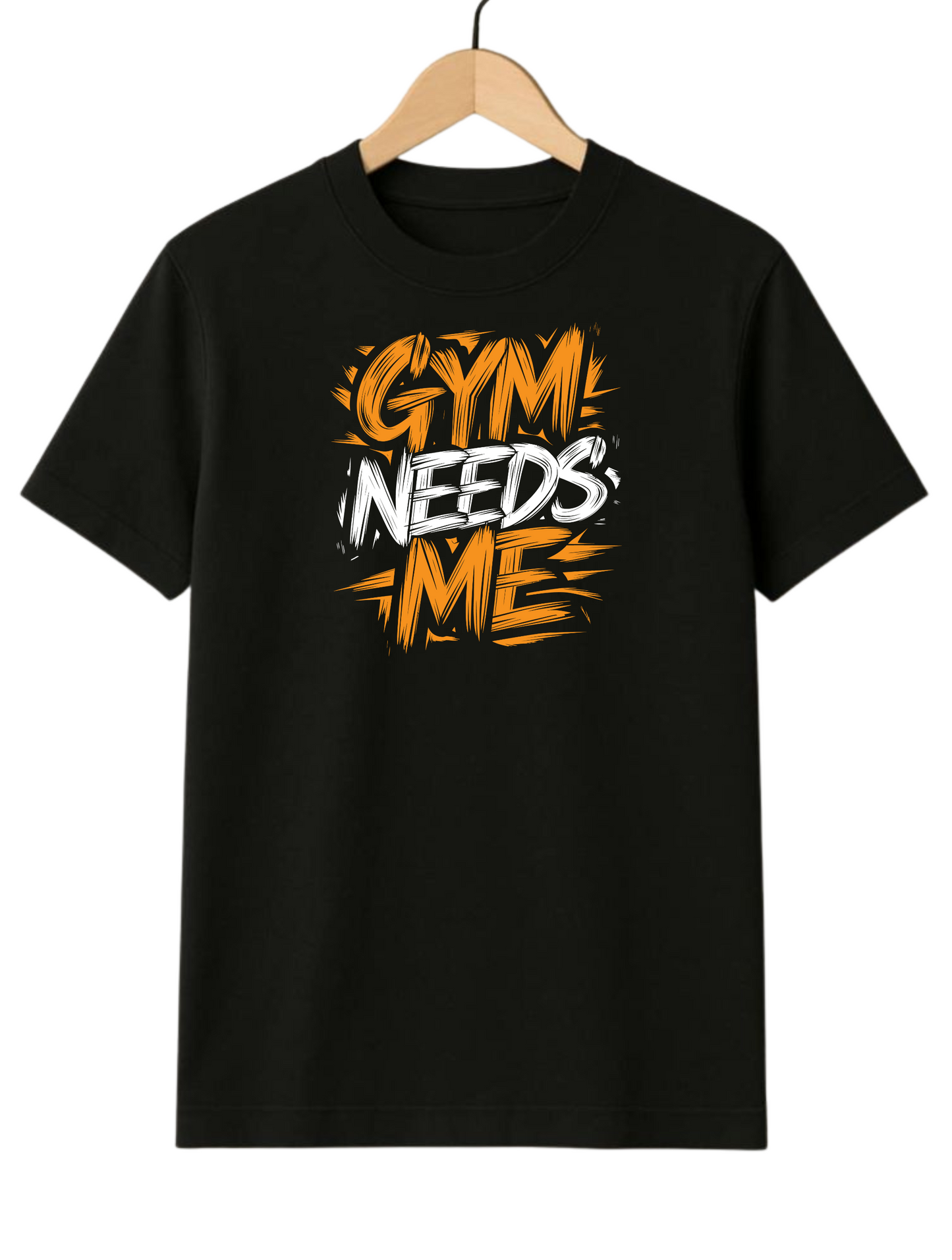 Gym needs me  Black Regular fit T-shirt