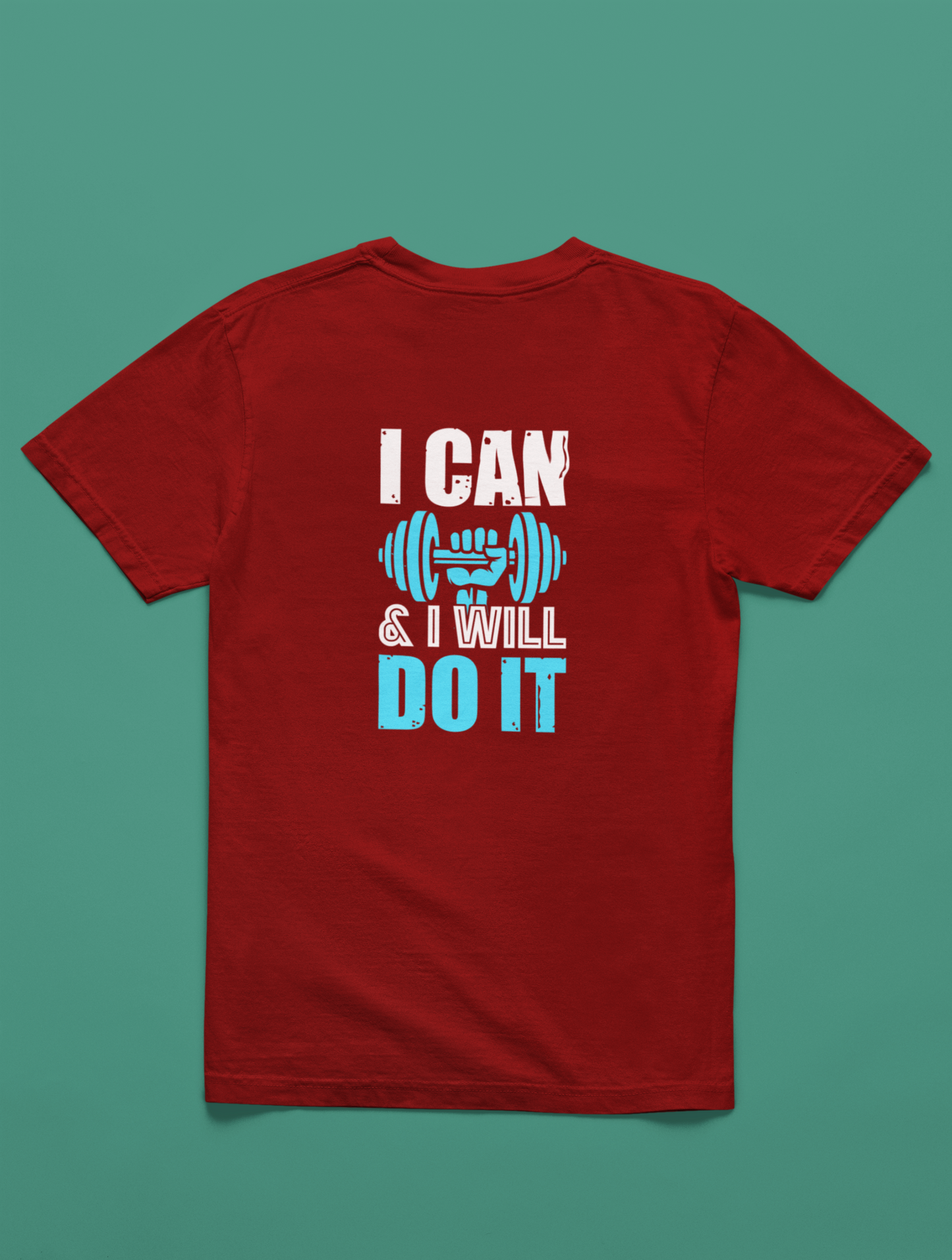 I Can And I Will Do It Regular Fit Maroon T-shirt