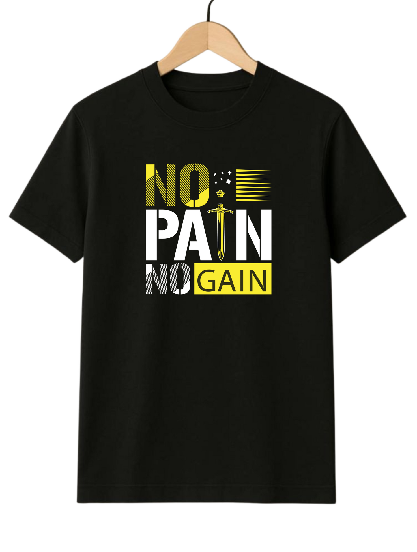 No Pain No Gain Motivational Unisex Regular Fit T-shirt